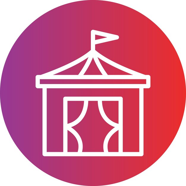 Diseño vectorial Estilo del icono de la parte superior