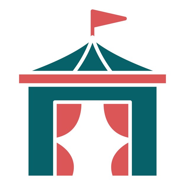Diseño vectorial Estilo del icono de la parte superior