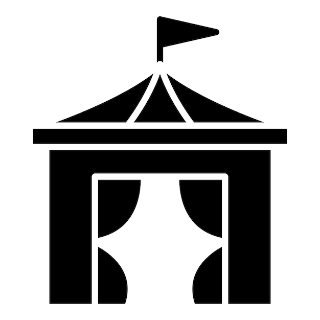 Diseño vectorial Estilo del icono de la parte superior