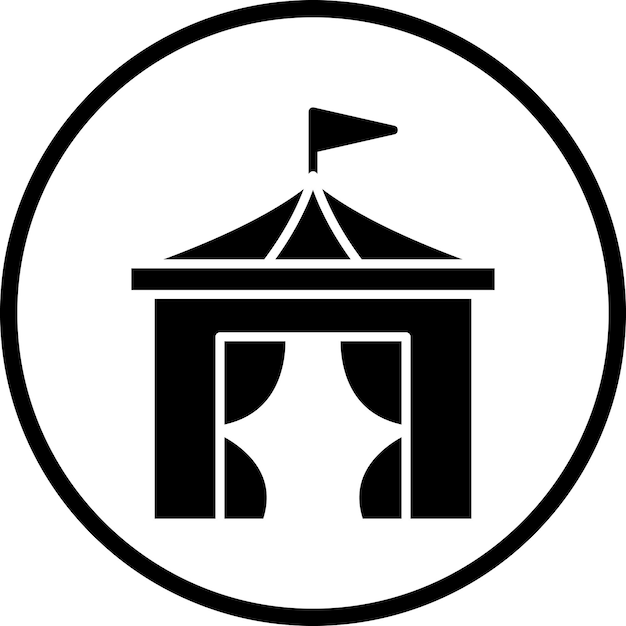 Diseño vectorial Estilo del icono de la parte superior