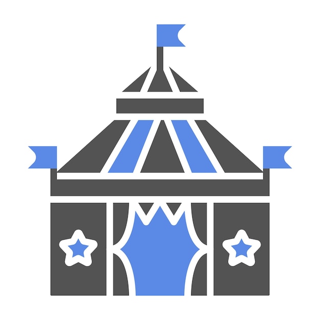 Diseño vectorial Estilo del icono de la parte superior