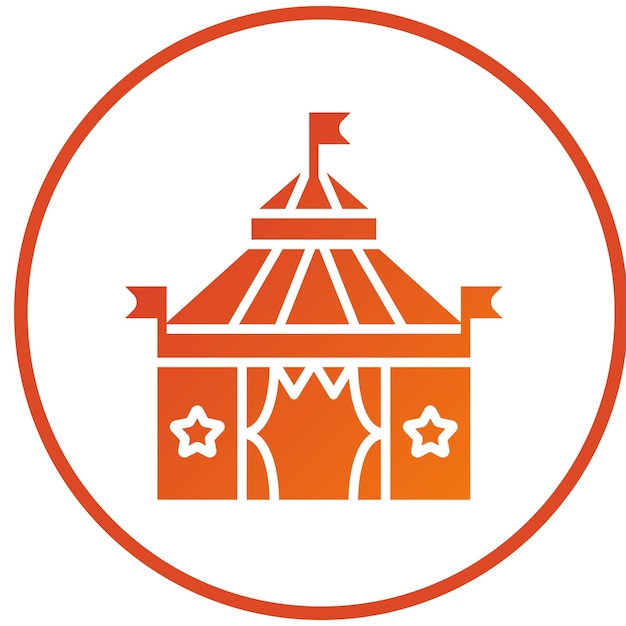 Diseño vectorial Estilo del icono de la parte superior