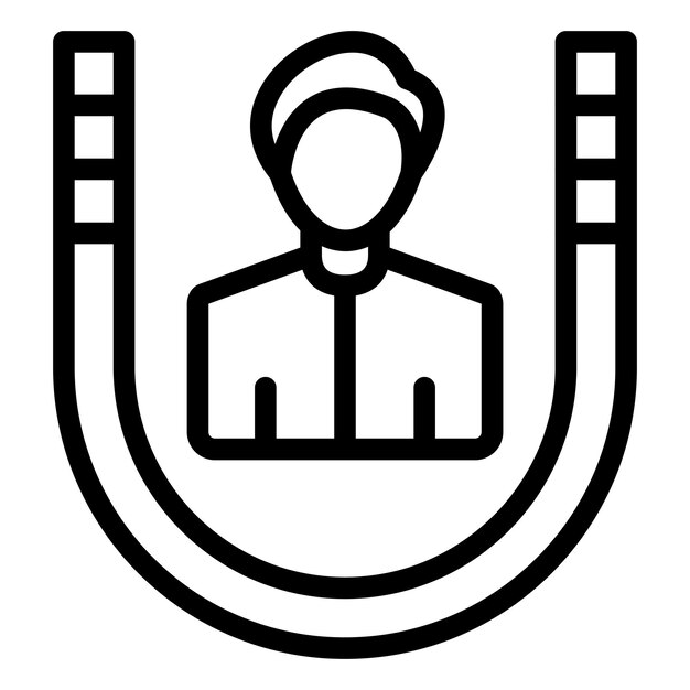 Diseño vectorial Estilo del icono de participación del usuario