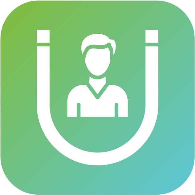 Diseño vectorial Estilo del icono de participación del usuario