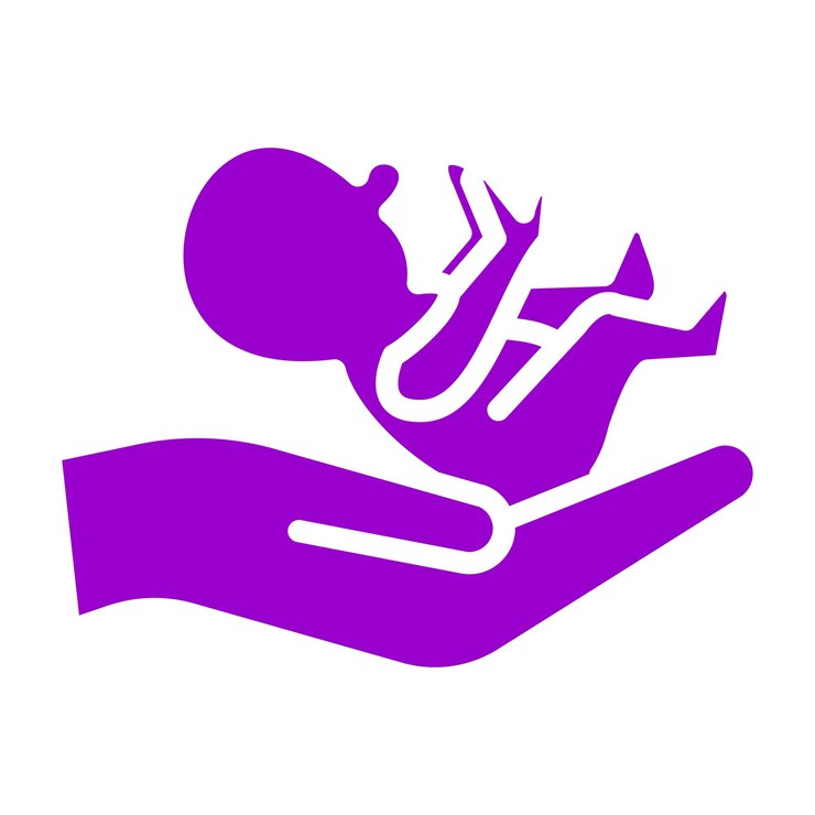 Vector diseño vectorial estilo del icono del parto