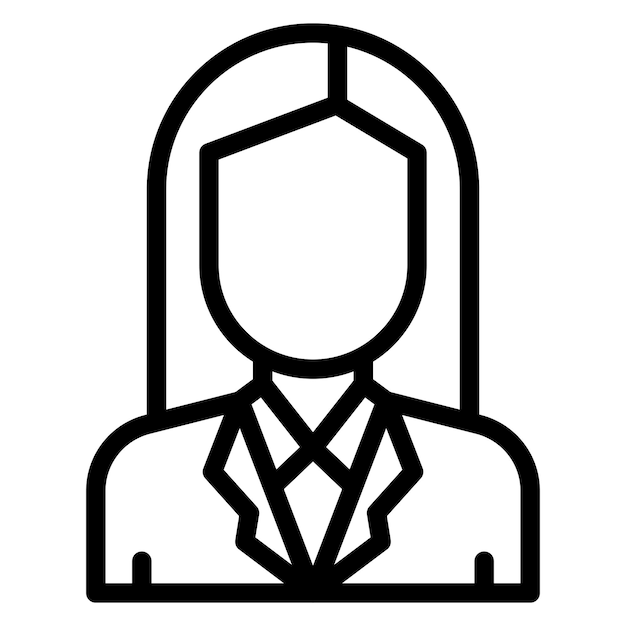 Diseño vectorial Estilo de icono de pasajero femenino