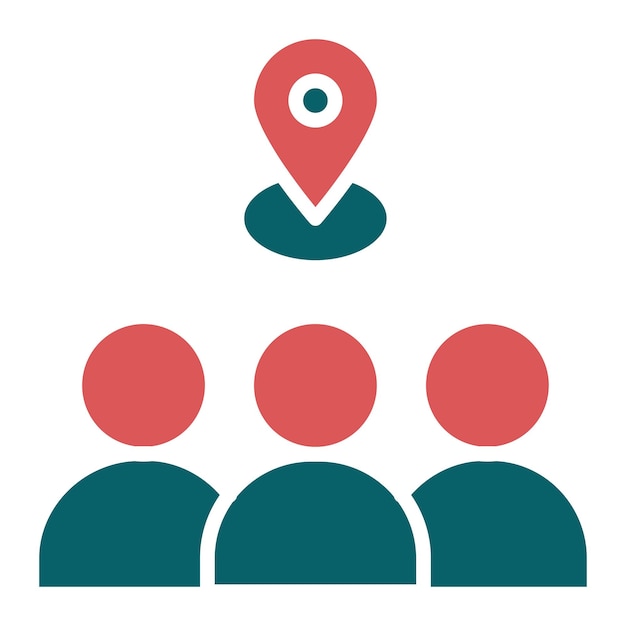 Diseño vectorial Estilo de icono de pasajero local
