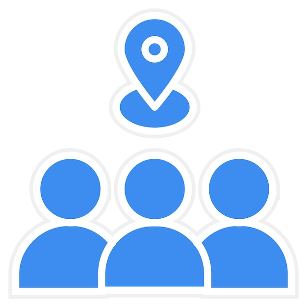 Diseño vectorial Estilo de icono de pasajero local