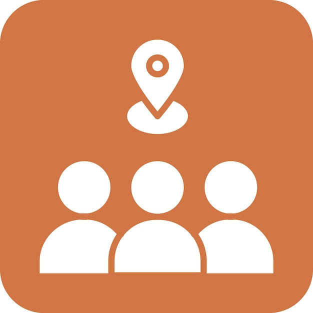 Diseño vectorial Estilo de icono de pasajero local