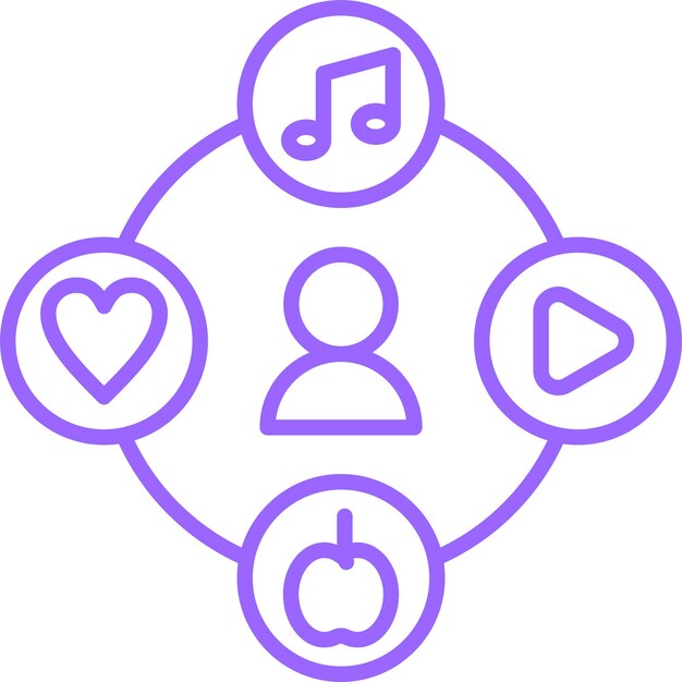 Diseño vectorial Estilo de icono de pasatiempo