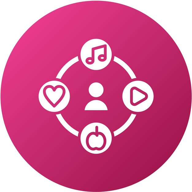 Diseño vectorial Estilo de icono de pasatiempo