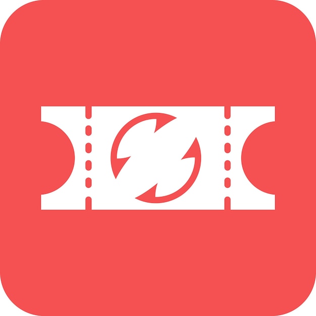 Diseño vectorial Estilo del icono del pase de temporada