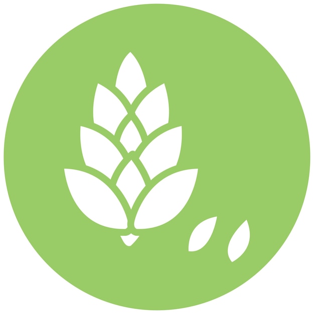 Diseño vectorial Estilo del icono de la pasión de la nuez de pino