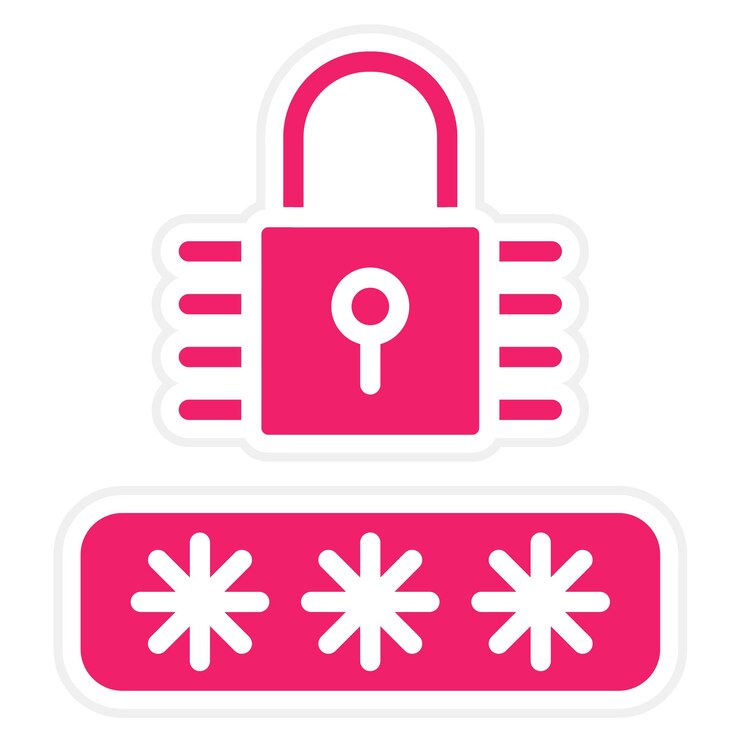 Vector diseño vectorial estilo del icono de passwordkeeper