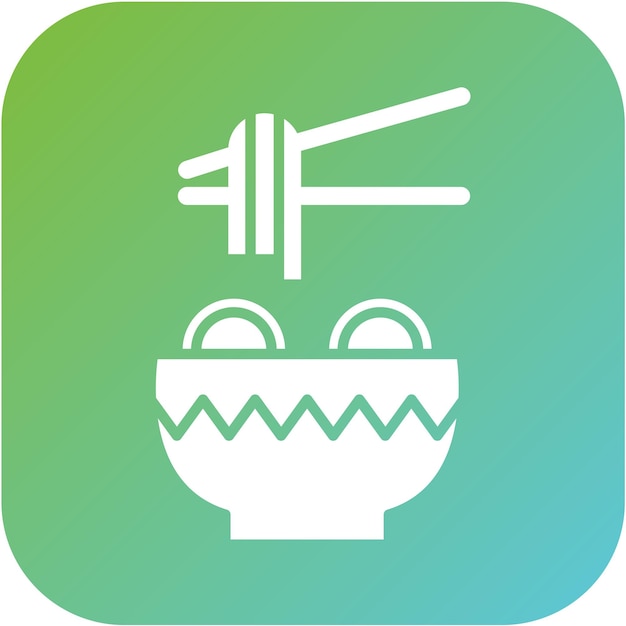 Diseño vectorial de estilo de icono de pasta