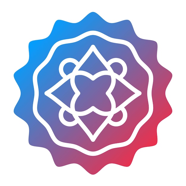 Diseño vectorial Estilo del icono del pastel de luna
