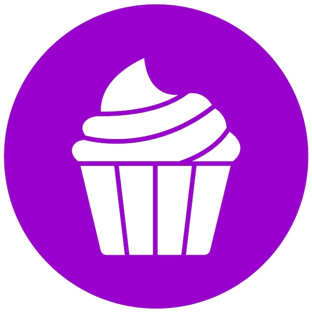 Diseño vectorial de estilo de icono de pastel