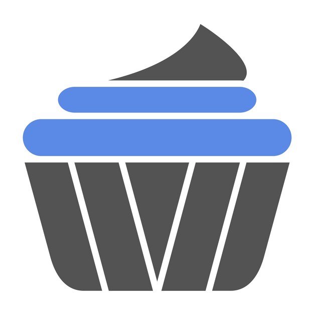Diseño vectorial de estilo de icono de pastel