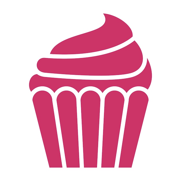 Diseño vectorial de estilo de icono de pastel