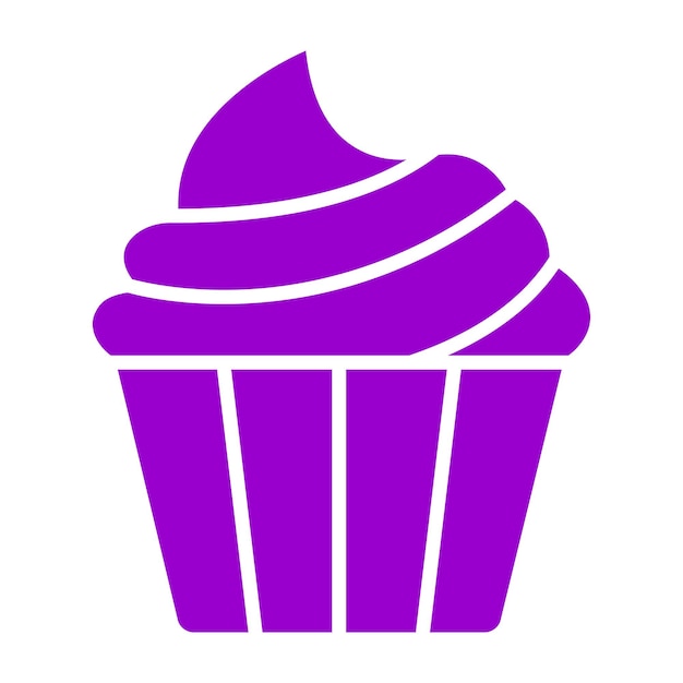 Diseño vectorial de estilo de icono de pastel