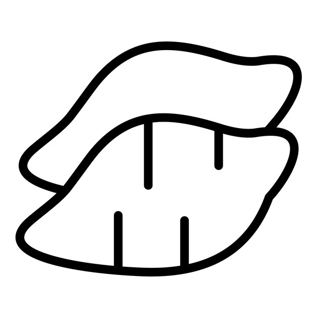 Diseño vectorial del estilo del icono de la patata dulce