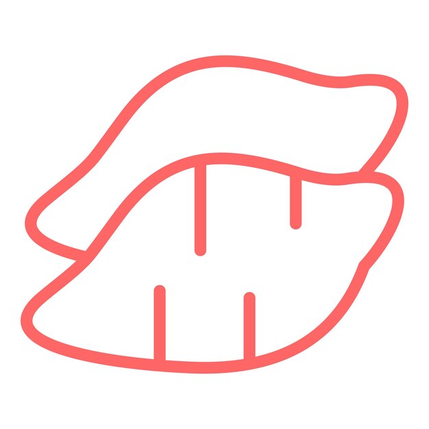 Diseño vectorial del estilo del icono de la patata dulce