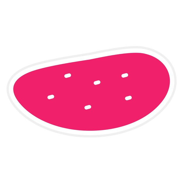 Diseño vectorial Estilo del icono de la patata