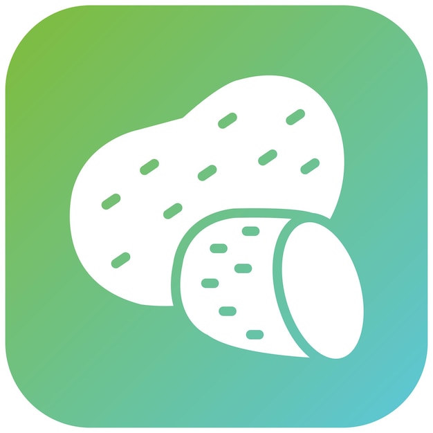 Diseño vectorial Estilo del icono de la patata