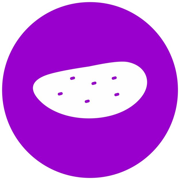 Diseño vectorial Estilo del icono de la patata