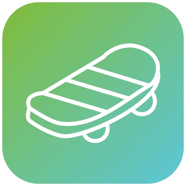 Diseño vectorial de estilo de icono de patinaje