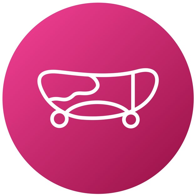 Diseño vectorial de estilo de icono de patinaje
