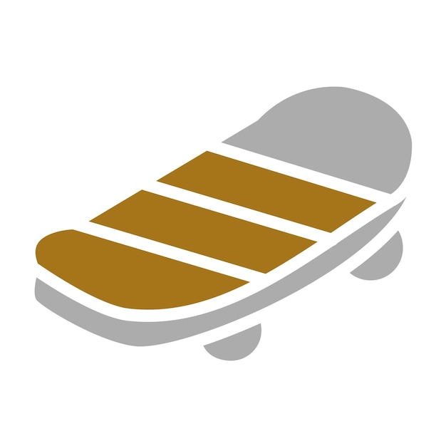 Diseño vectorial de estilo de icono de patinaje