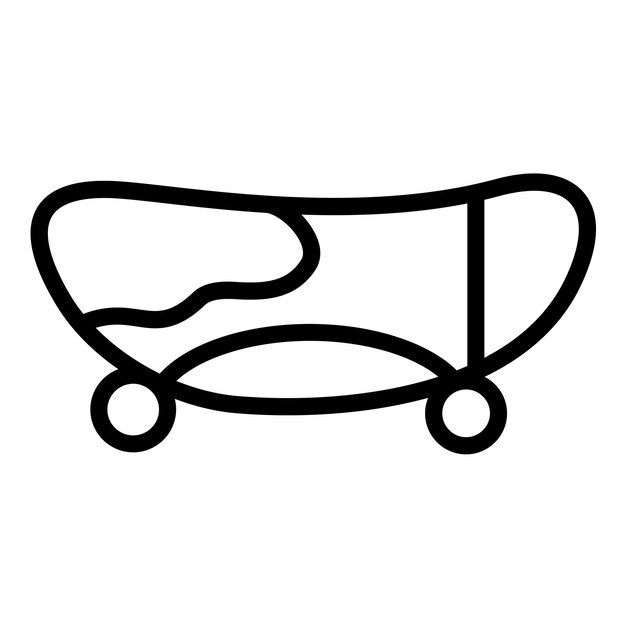 Diseño vectorial de estilo de icono de patinaje