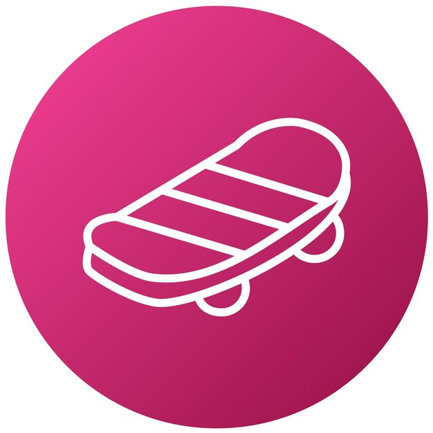 Diseño vectorial de estilo de icono de patinaje