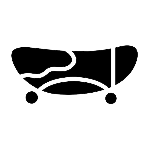 Diseño vectorial de estilo de icono de patinaje