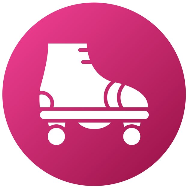 Diseño vectorial de estilo de icono de patinaje