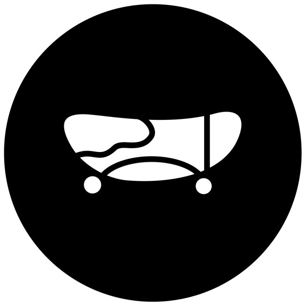 Diseño vectorial de estilo de icono de patinaje
