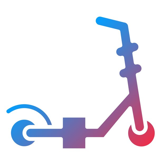 Diseño vectorial del estilo del icono de la patineta