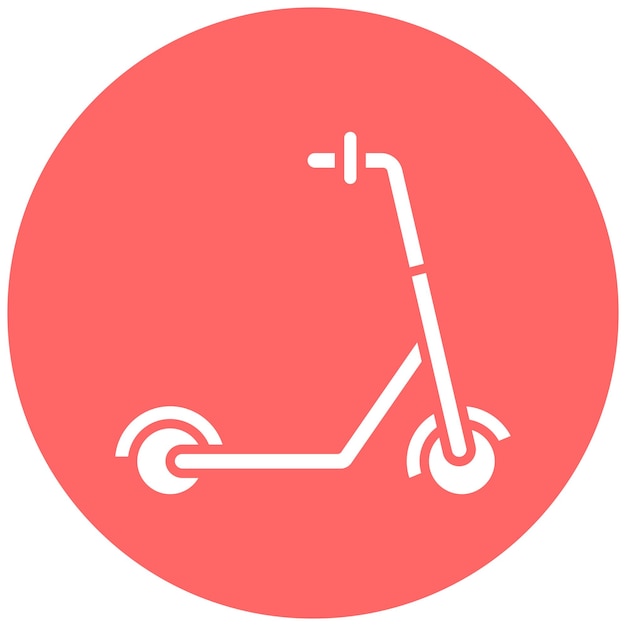Diseño vectorial del estilo del icono de la patineta