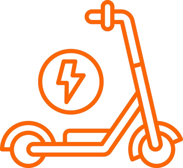 Diseño vectorial del estilo del icono de la patineta