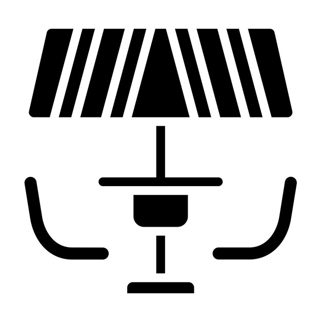 Diseño vectorial Estilo del icono del patio