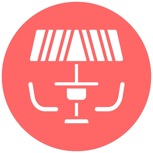 Diseño vectorial Estilo del icono del patio