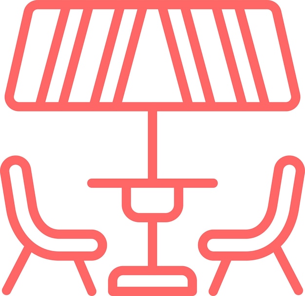 Diseño vectorial Estilo del icono del patio