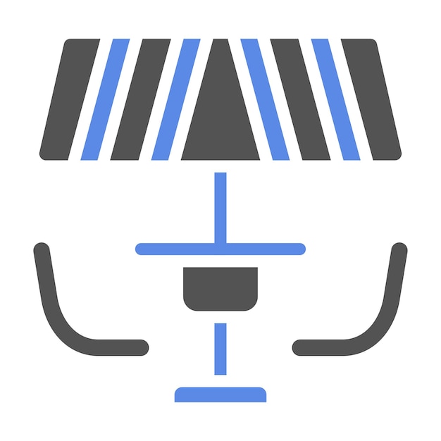 Diseño vectorial Estilo del icono del patio