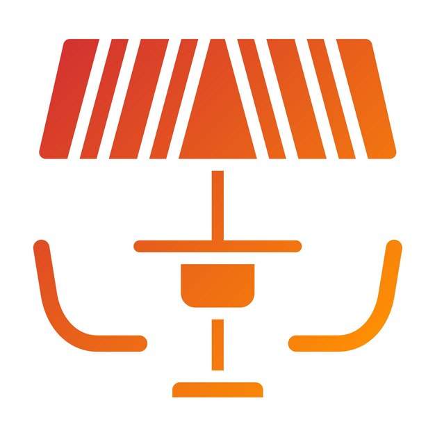 Diseño vectorial Estilo del icono del patio
