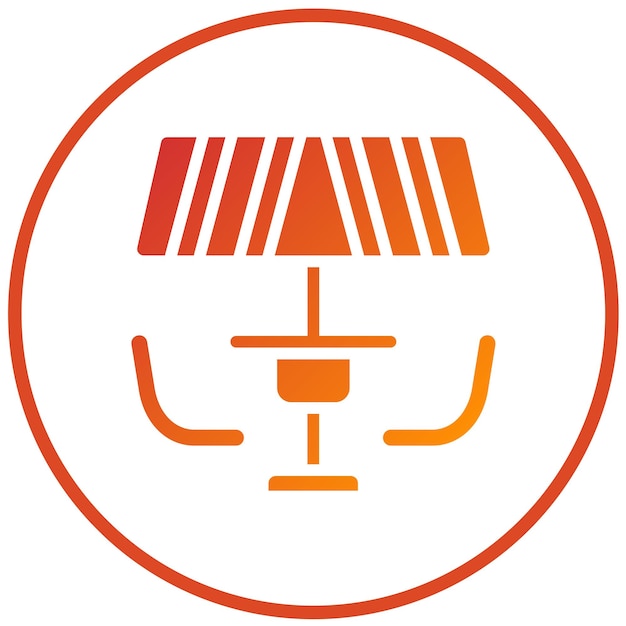 Diseño vectorial Estilo del icono del patio