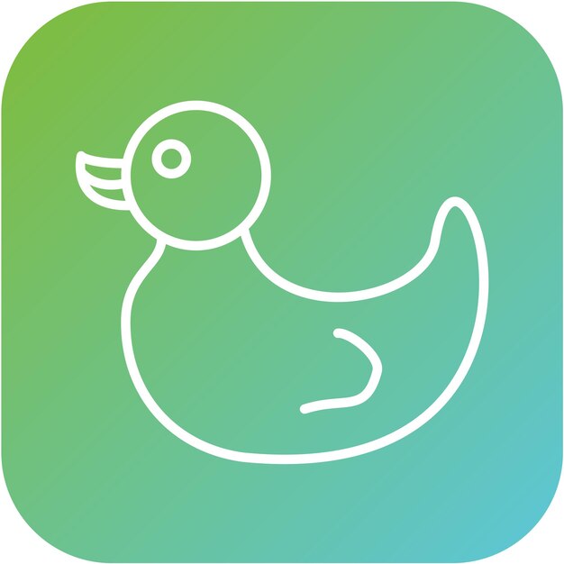 Diseño vectorial Estilo del icono del pato