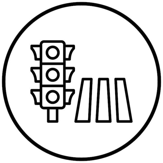 Diseño vectorial Estilo del icono peatonal