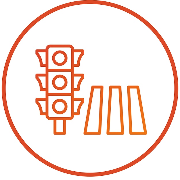 Diseño vectorial Estilo del icono peatonal