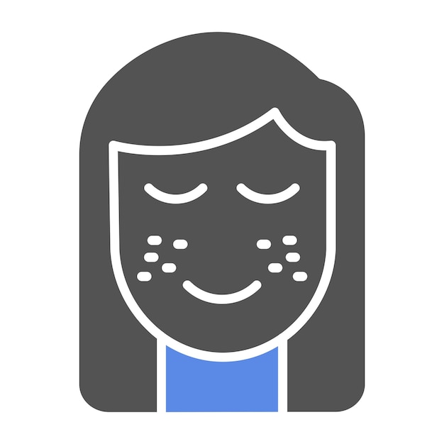 Diseño vectorial Estilo del icono de las pecas